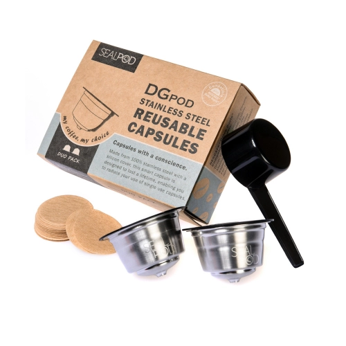 2x Reusable capsule Sealpod for Dolce Gusto ®