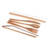 Bamboo cutlery ecotree (7 parts) + bag