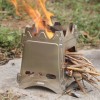 Portable titanium wood-burning stove  